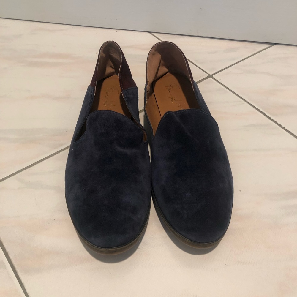 Franco Sarto Blue Suede Shoes